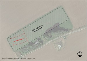 Bemaßung Modellflugplatz MFC Pößneck e.V.
